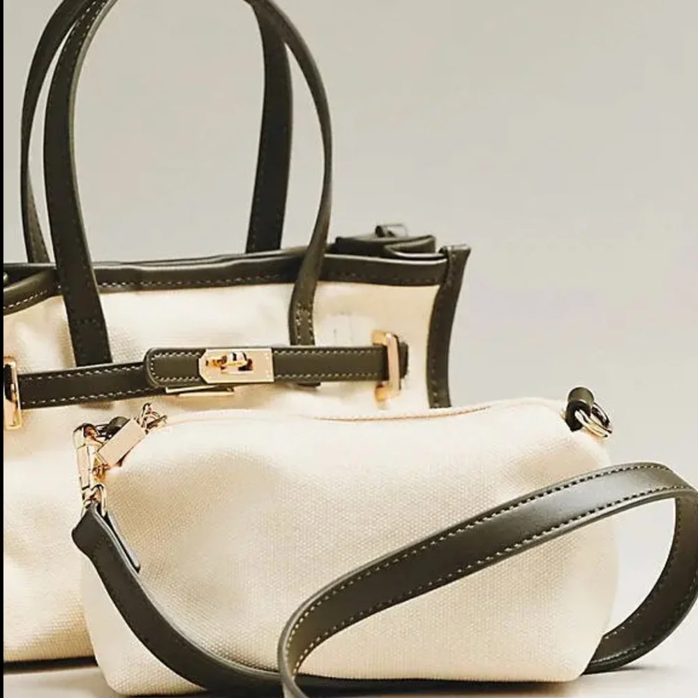 Anthropologie Black and Cream Crossbody Bag NWT - Picture 2 of 11